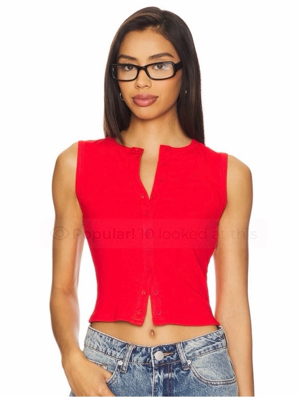 ALL THE WAYS Cassie Button Front Top